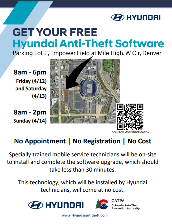 Hyundai Offers Free Software Security Upgrade in Denver